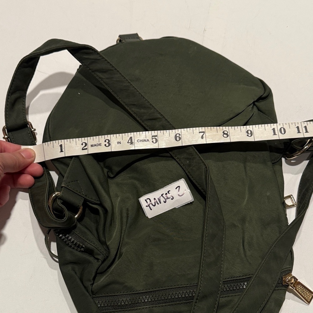 Rebecca Minkoff Dark Green Men's Backpack - Picture 4 of 4